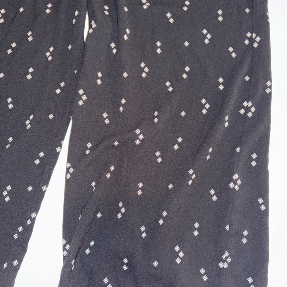 Willow & Root Women’s Wide Leg Crop Pants Black Size Large - Picture 3 of 13